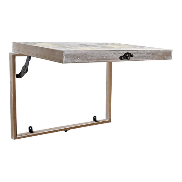 Dekorasjonsboks DKD Home Decor Svart Gyllen Tre MDF Palmer Tropisk Teller (2 enheter)