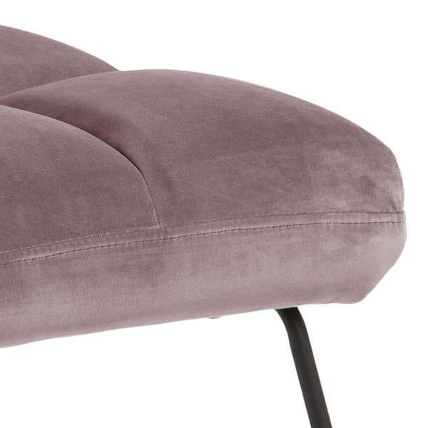 Alba lenestol , velour rosa.