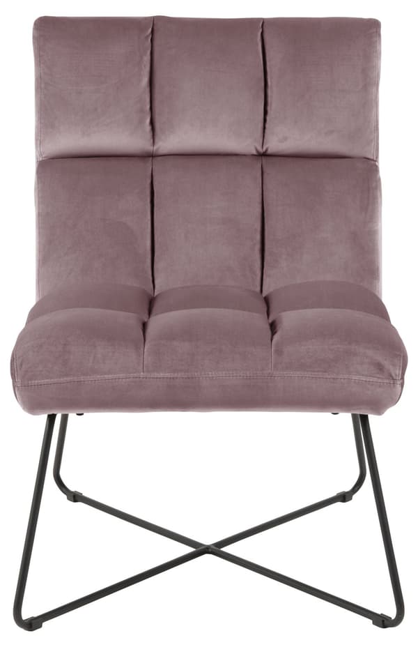 Alba lenestol , velour rosa.