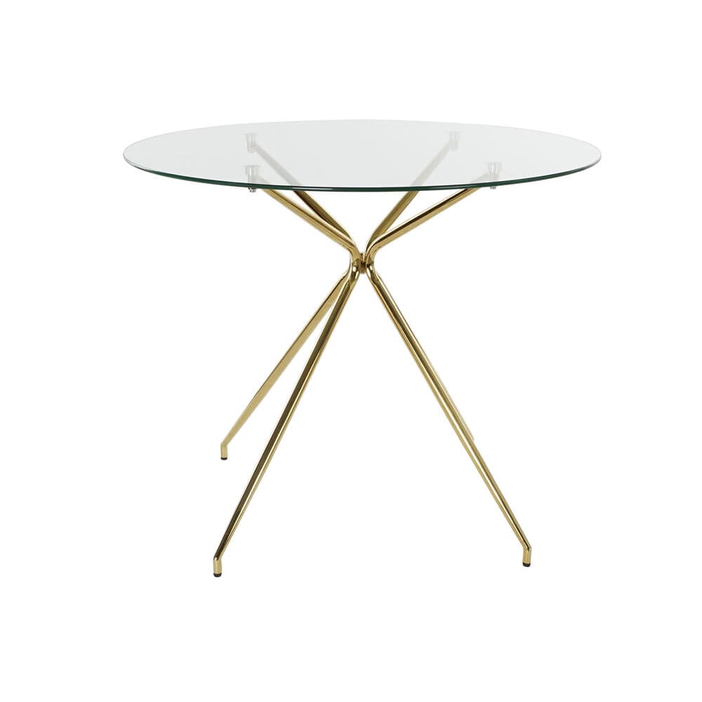 Matsalsbord DKD Home Decor Glas Järn (90 x 90 x 75 cm)