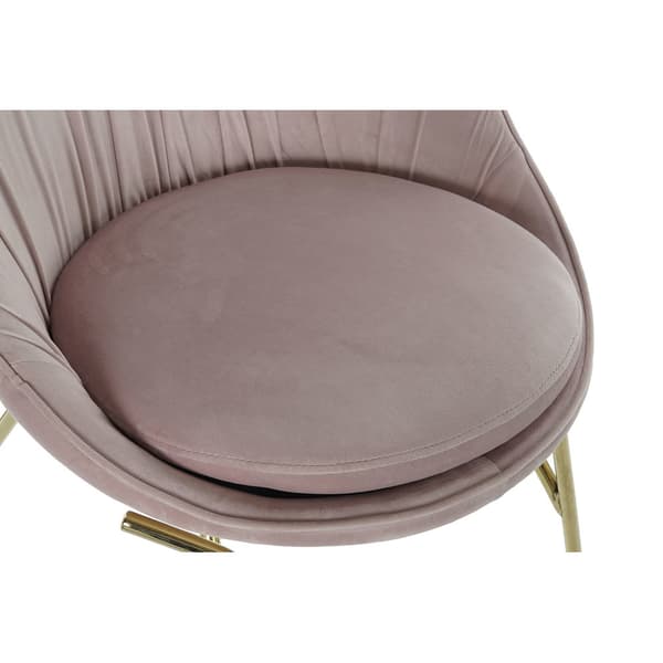 Ruokatuoli DKD Home Decor Pinkki Kullattu 60 x 60 x 85 cm