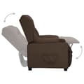 Miniatyrbild 5 av 11: vidaXL Reclinerfåtölj med uppresningshjälp brun konstläder