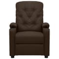 Miniatyrbild 3 av 11: vidaXL Reclinerfåtölj med uppresningshjälp brun konstläder