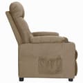 Miniatyrbild 4 av 11: vidaXL Reclinerfåtölj med uppresningshjälp taupe tyg