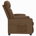Miniatyrbild 4 av 11: vidaXL Reclinerfåtölj med uppresningshjälp brun tyg