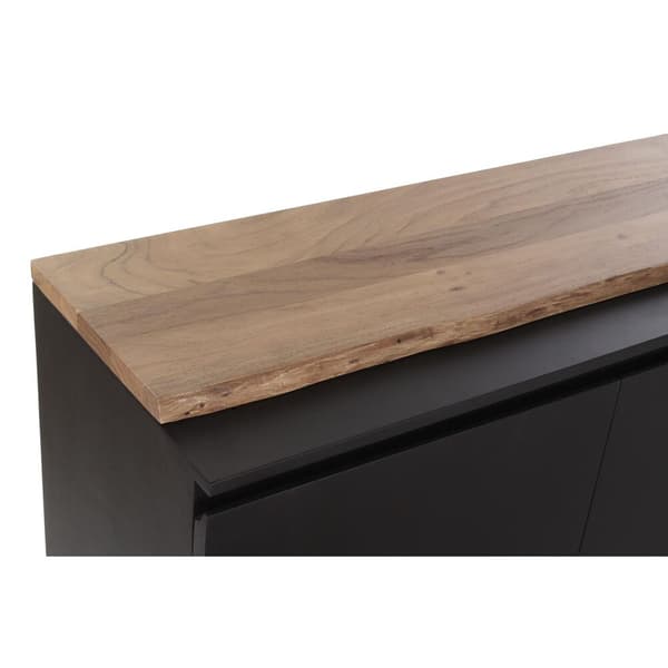 Skænk DKD Home Decor Sort Brun Mangotræ (160 x 42 x 72 cm)