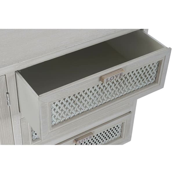 Skänk DKD Home Decor Vit Trä MDF (110 x 41 x 64 cm)