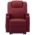 Miniatyrbild 4 av 11: vidaXL Reclinerfåtölj med uppresningshjälp vinröd konstläder