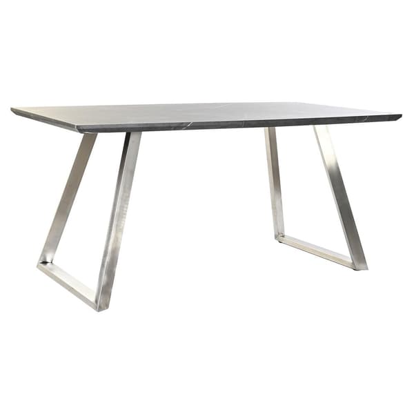Spisebord DKD Home Decor Sort Stål Træ MDF 160 x 90 x 76 cm