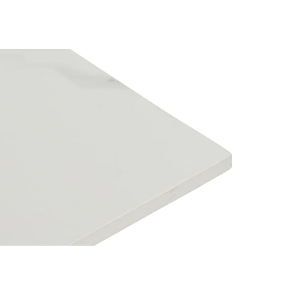 Lille serveringsbord DKD Home Decor Hvid Gylden 60 x 60 x 48 cm
