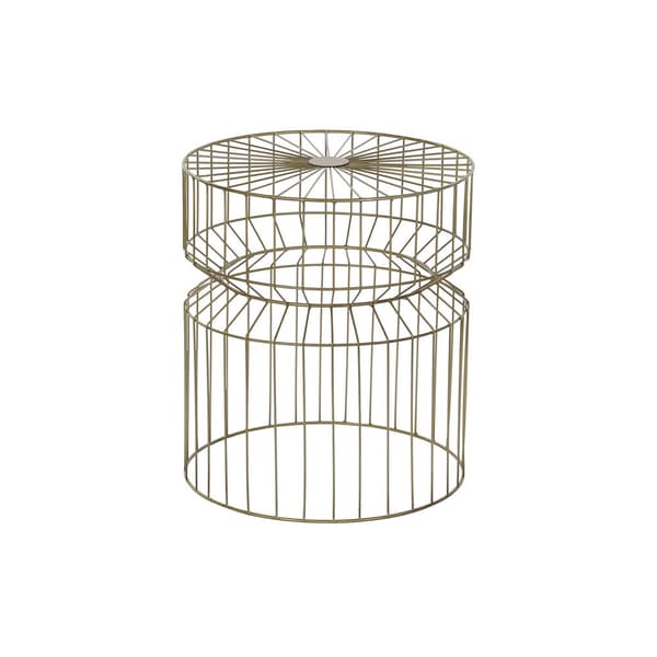 Lille serveringsbord DKD Home Decor Gylden 40,5 x 40,5 x 46 cm