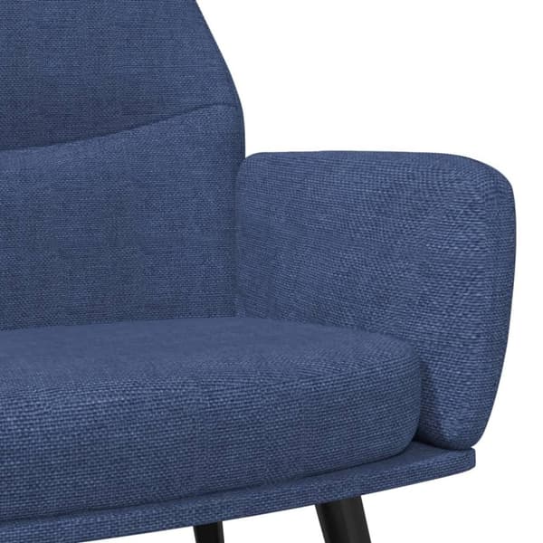 vidaXL Vilstol blå tyg