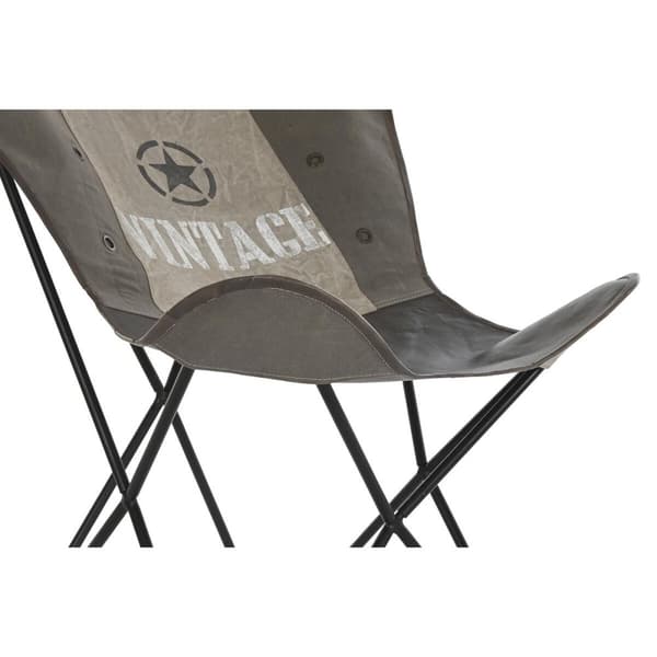Ruokatuoli DKD Home Decor Ruskea Musta Harmaa 76 x 76 x 96 cm
