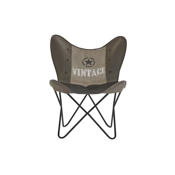 Ruokatuoli DKD Home Decor Ruskea Musta Harmaa 76 x 76 x 96 cm