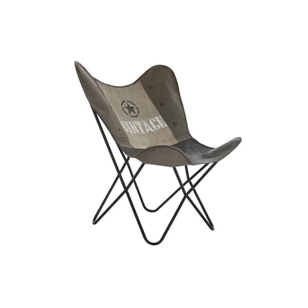 Ruokatuoli DKD Home Decor Ruskea Musta Harmaa 76 x 76 x 96 cm