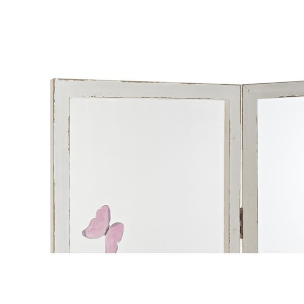 Sammenleggbar skjerm DKD Home Decor Tropisk Gjennomsiktig Tre MDF 150 x 2 x 180 cm