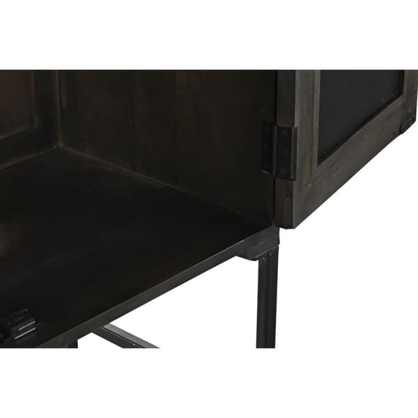 Skänk DKD Home Decor Trä Mangoträ Brun Svart 85 x 40 x 162,5 cm