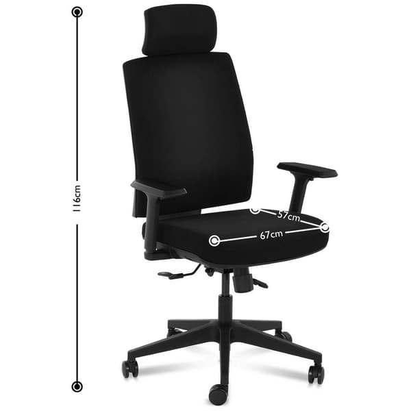 Fromm Starck Kontorsstol - Huvudstöd - 200 kg