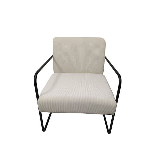 Nojatuoli DKD Home Decor Musta Polyesteri Valkoinen Rauta (64 x 74 x 79 cm)