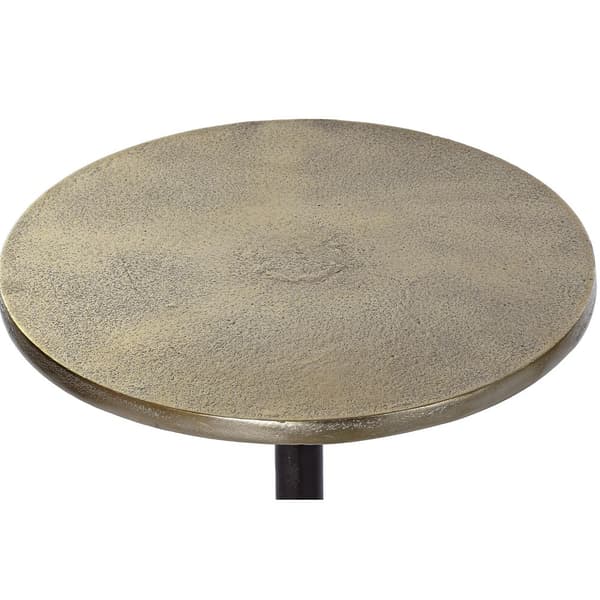 Sett med 2 små bord DKD Home Decor Svart Gyllen 40 x 40 x 61 cm