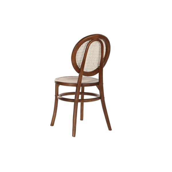 Stol DKD Home Decor Mørkebrunt Rotting Treverk i alm 43 x 43 x 89 cm Gitter