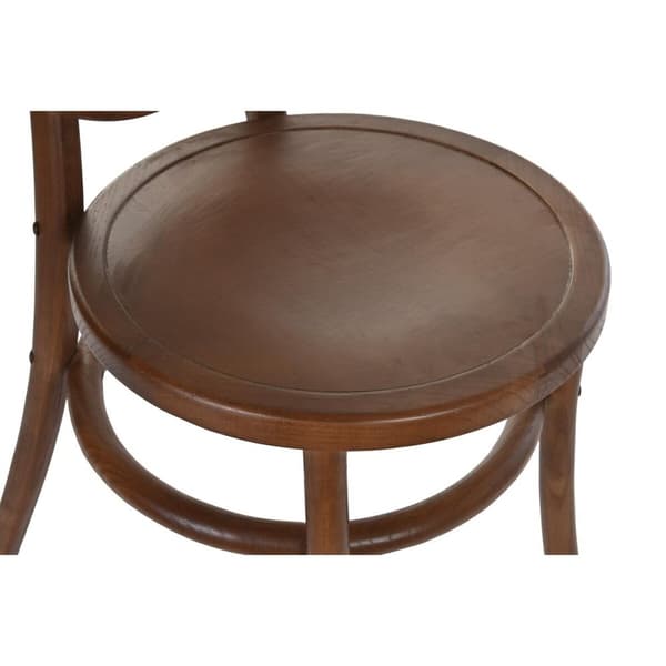 Stol DKD Home Decor Mørkebrunt Rotting Treverk i alm 43 x 43 x 89 cm Gitter