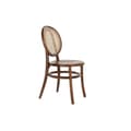 Miniatyrbilde 1 av 5: Stol DKD Home Decor Mørkebrunt Rotting Treverk i alm 43 x 43 x 89 cm Gitter