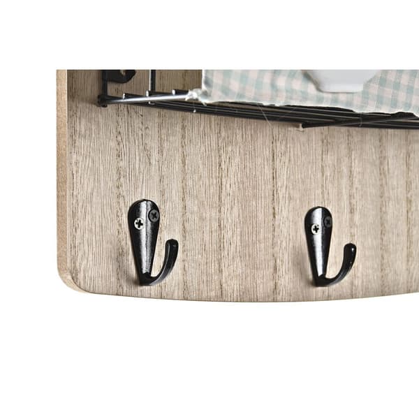 Vegghengt klehenger DKD Home Decor Tre Metall 23 x 9 x 36 cm