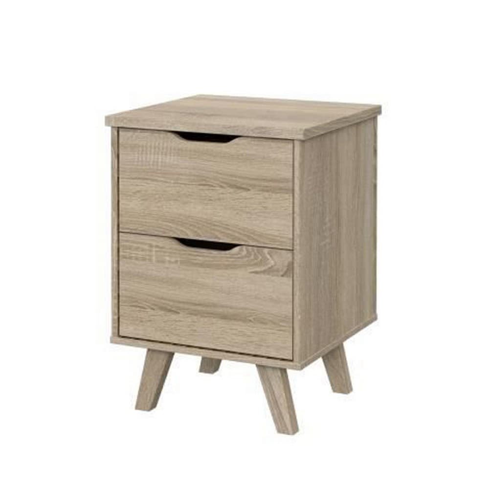 Nattduksbord Vankka 2 lådor Skandinavisk Tölgy (45 x 42 x 64 cm)