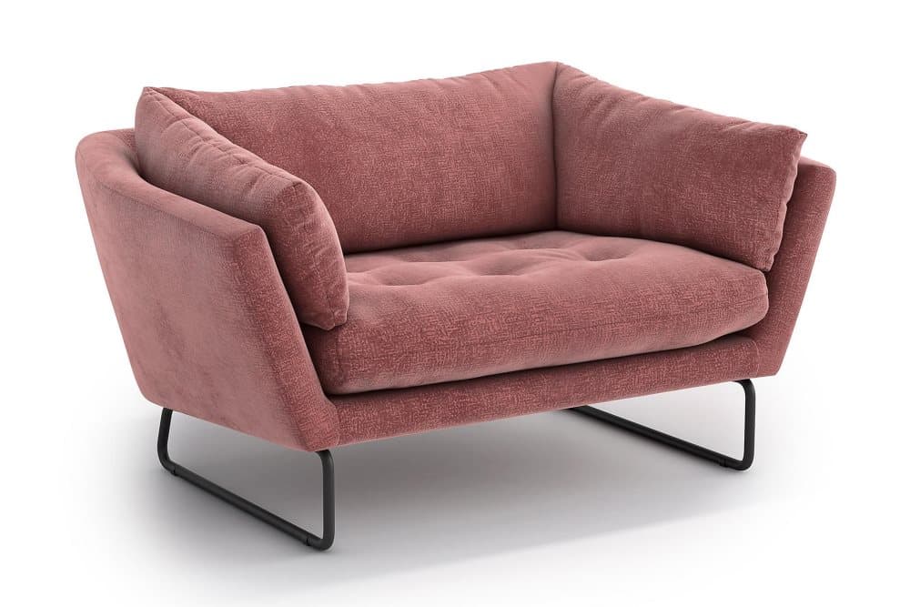 GLOSE Fåtölj Rosa
