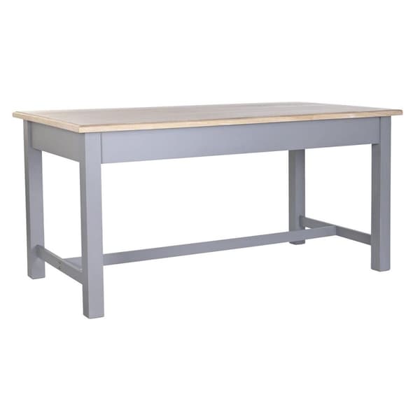 Spisebord DKD Home Decor Grå Natur Træ Paulonia træ Træ MDF 161.5 x 81.5 x 78 cm 161,5 x 81,5 x 78 cm