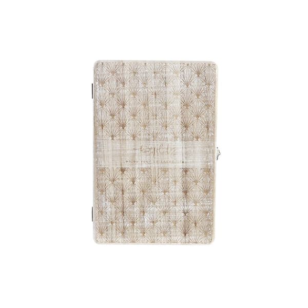Avainkaappi DKD Home Decor Luonnollinen Puu MDF 20 x 5,2 x 30 cm