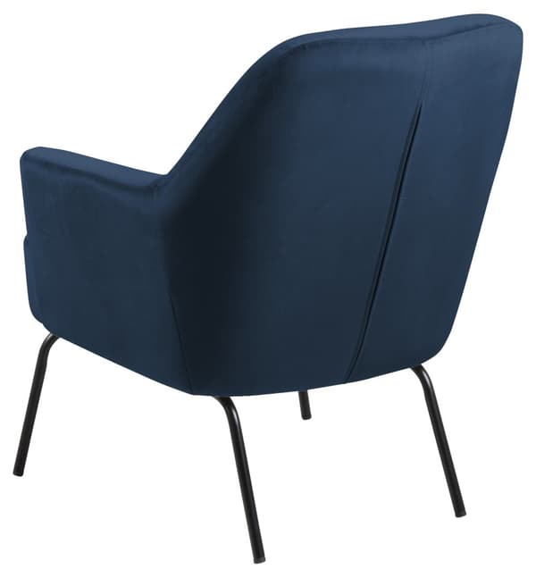 Melissa lænestol velour blå.