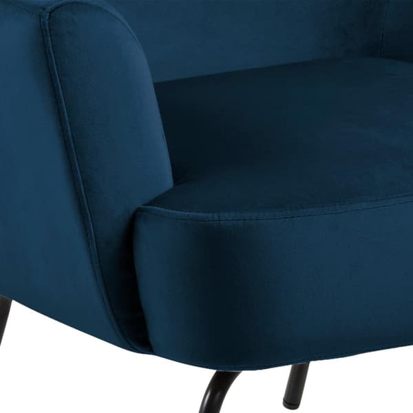 Melissa lænestol velour blå.