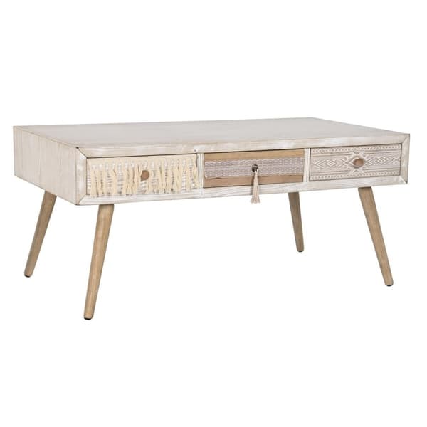 Sofabord DKD Home Decor Gran Bomuld (110 x 60 x 50 cm)