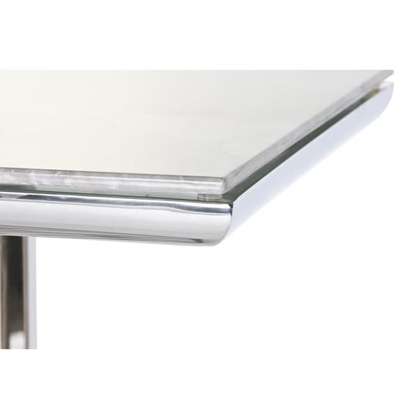 Hallbord DKD Home Decor Hvid Sølvfarvet 120 x 40 x 78 cm