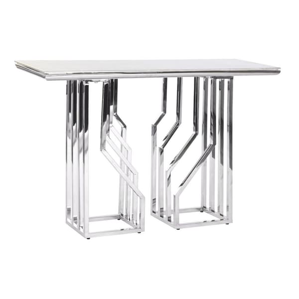 Mottagare DKD Home Decor Vit Silvrig 120 x 40 x 78 cm