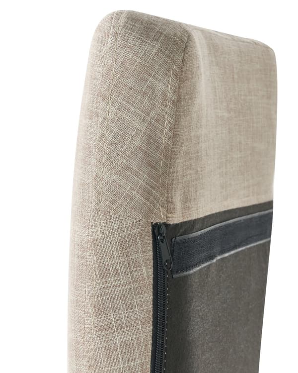 Gyngestol Lys beige Stoff Metallben Meier i tre Ekstra nakkestøtte Moderne design Hvilestol