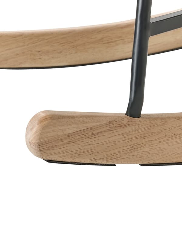 Gyngestol Lys beige Stoff Metallben Meier i tre Ekstra nakkestøtte Moderne design Hvilestol
