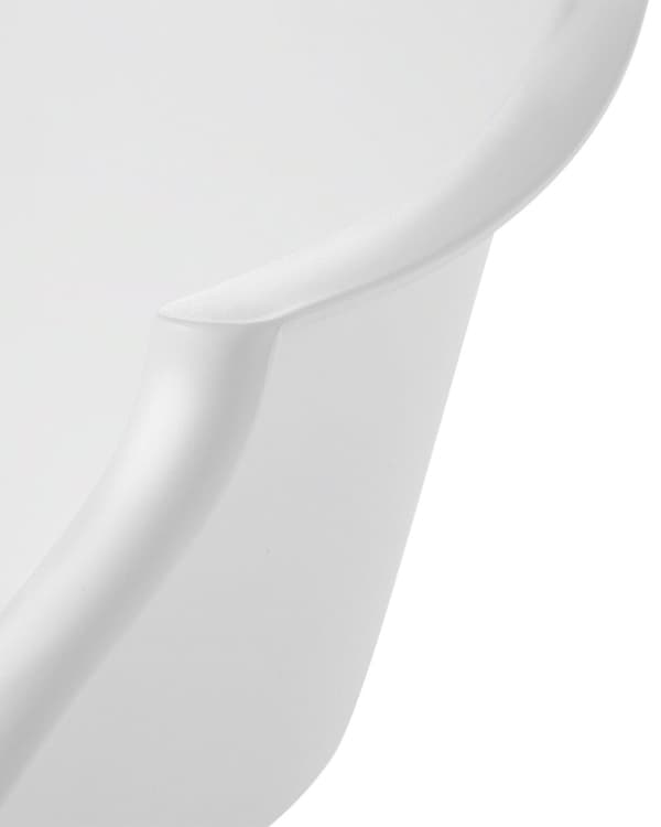 Gyngestol Hvit Syntetisk materiale Metallben Meier i heltre Skallformet sete Moderne design Hvilestol