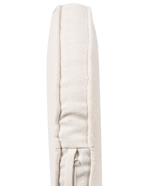 Stol Påfugl Beige Rotting 150 x 68 cm Flettet Sittepute Høy rygg Lenestol Innendørs Utendørs