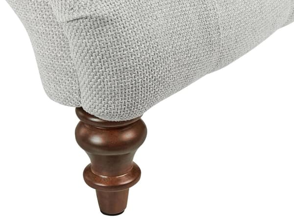 Sjeselong grå fløyel Chesterfield Buttoned Moderne stue sjeselong treben