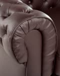 Miniatyrbilde 8 av 9: Chesterfield Lenestol Brun Ekte Skinn Moderne