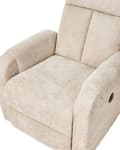 Miniatyrbilde 8 av 11: Lenestol Beige Stofftrekk Polyester Hvit USB-port Moderne posisjoneringsstol Design Stue
