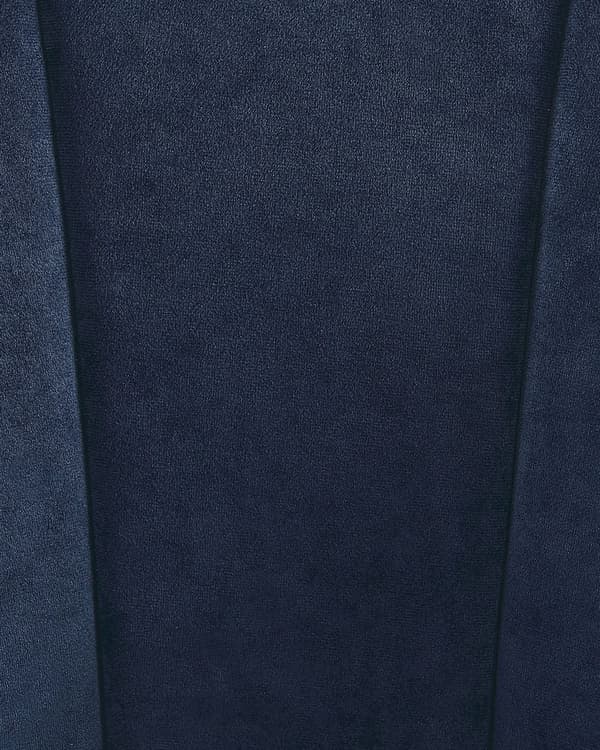 Lenestol Blå Gull Velour Metall 72 x 61 cm Rund form Aksentstol Glamourøs Retro Stue