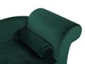 Miniatyrbilde 10 av 11: Sjeselong med Grønn Fløyelspolstring med Oppbevaring Høyre med Bolster