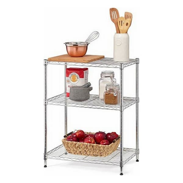 Hyllyt Confortime 3 tasoa Kromattu (60 x 30 x 120 cm)