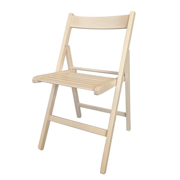 Folding Chair Beige pyökki (79 x 42,5 x 47,5 cm)