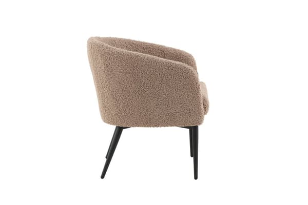 Fluffy lenestol teddy brun.