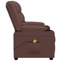 Miniatyrbild 4 av 9: vidaXL Massagefåtölj brun konstläder
